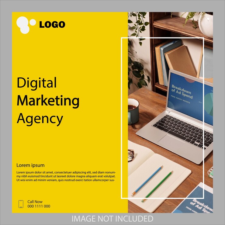 Vettore modello di post per agenzie di marketing digitale e social media aziendali