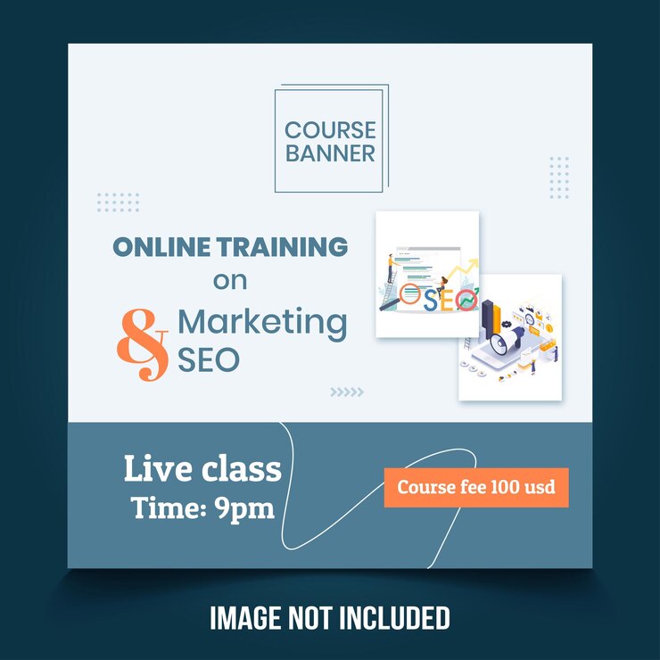 Modello di post sui social media del corso di formazione online