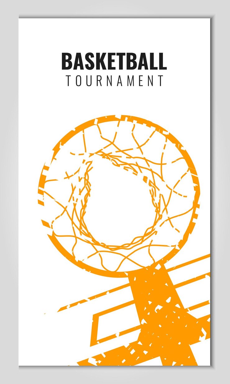 Modello di poster di basket
