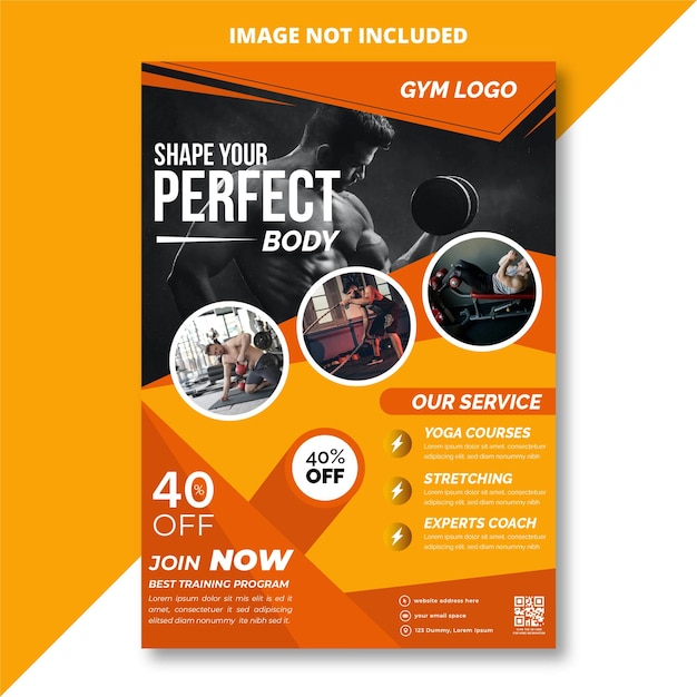 Modello di poster di fitness