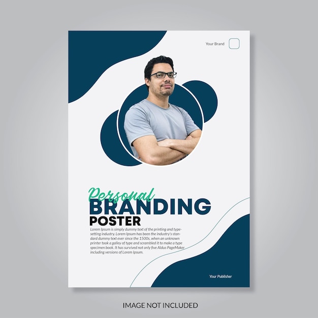 Modello di poster di personal branding