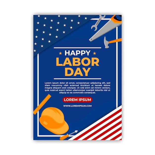 Modello di poster per la Giornata del Lavoro