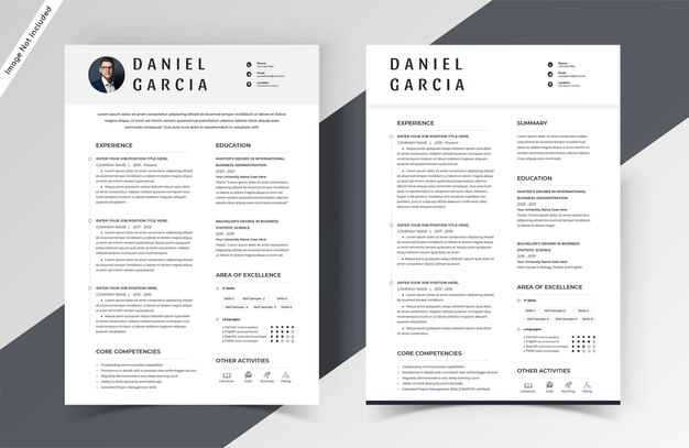 Modello di progettazione cv curriculum pulito