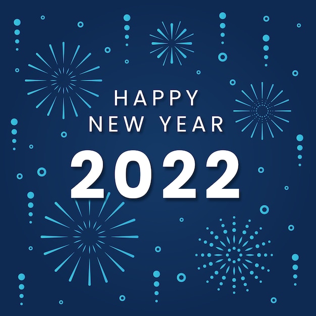 Modello di progettazione del fondo del manifesto del buon anno 2022