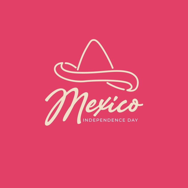 Modello di progettazione del giorno dell'indipendenza del Messico