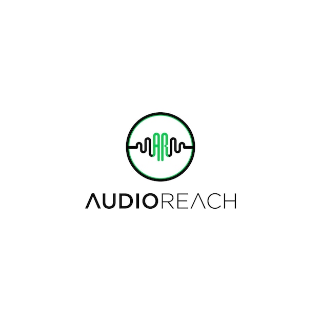 Modello di progettazione del logo audio AR