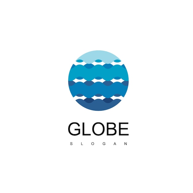 Modello di progettazione del logo del globo