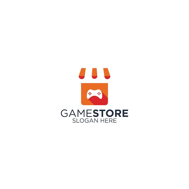 Modello di progettazione del logo del negozio e del controller di gioco