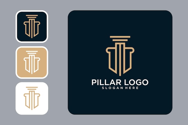 modello di progettazione del logo del pilastro