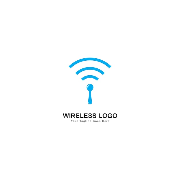 modello di progettazione del logo del segnale wireless wifi