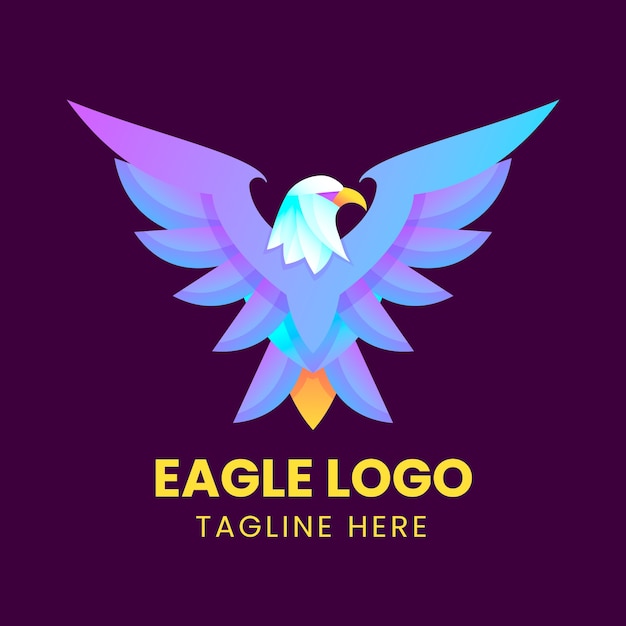 Modello di progettazione del logo dell'aquila
