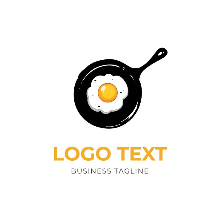 Modello di progettazione del logo della padella