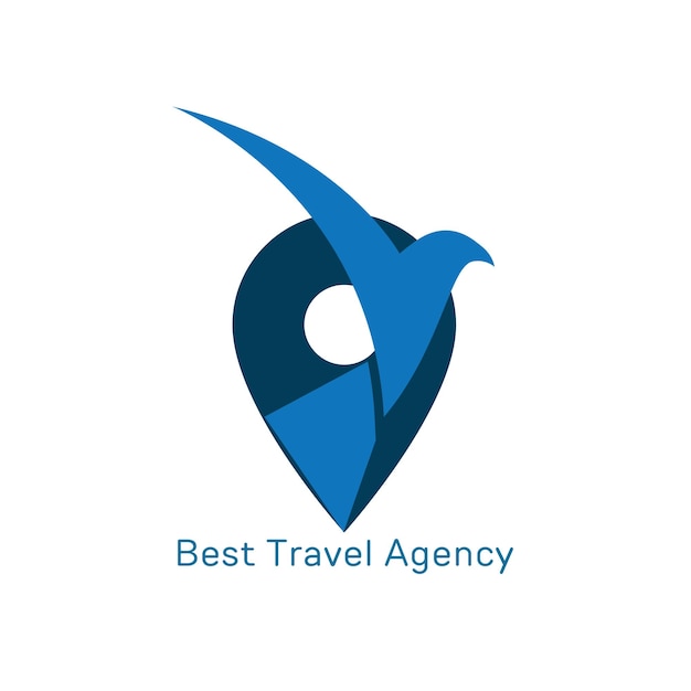 modello di progettazione del logo di viaggio logo dell'agenzia di viaggi