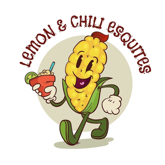 Modello di progettazione del logo Esquites