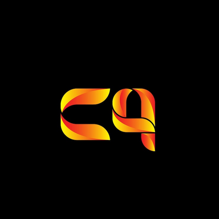 Vettore modello di progettazione del logo gradiente vettoriale cq