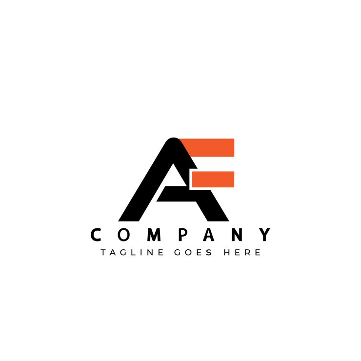 modello di progettazione del logo lettera af o fa