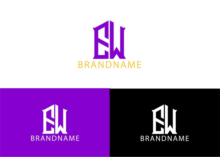 Vettore modello di progettazione del logo moderno della lettera iniziale del monogramma