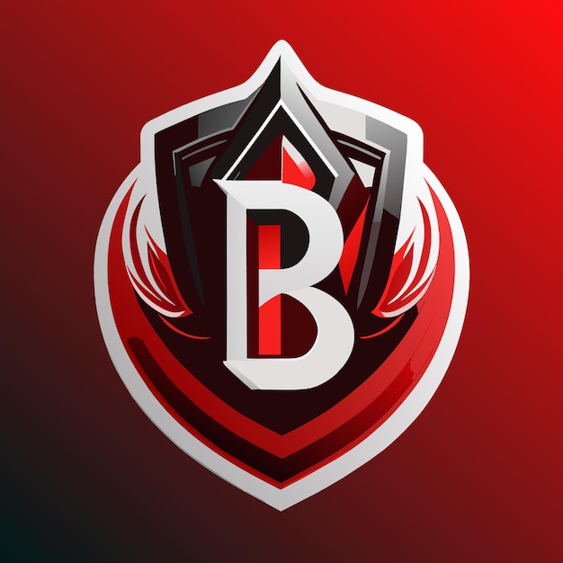 Modello di progettazione dell'icona del logo della lettera B