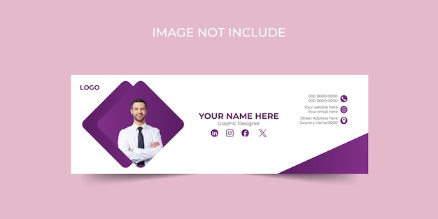 Modello di progettazione della firma per le e-mail aziendali e commerciali