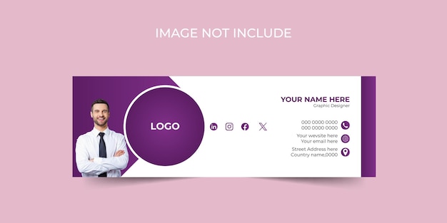 Modello di progettazione della firma per le e-mail aziendali e commerciali