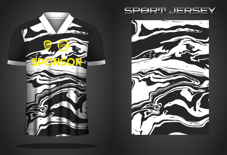 Modello di progettazione della maglia sportiva da calcio