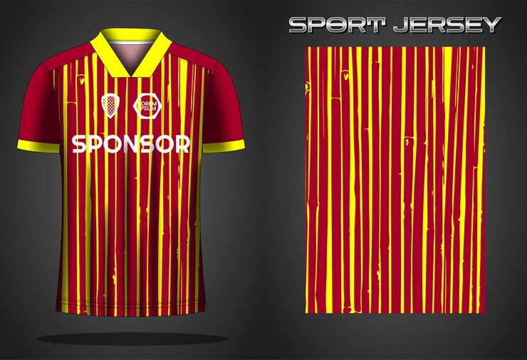 Modello di progettazione della maglia sportiva della maglia da calcio