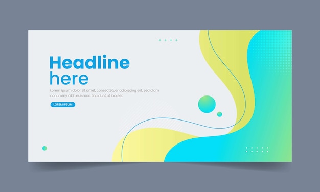 Modello di progettazione di banner aziendali semplici