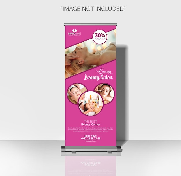 Modello di progettazione di banner per saloni di bellezza gratuiti