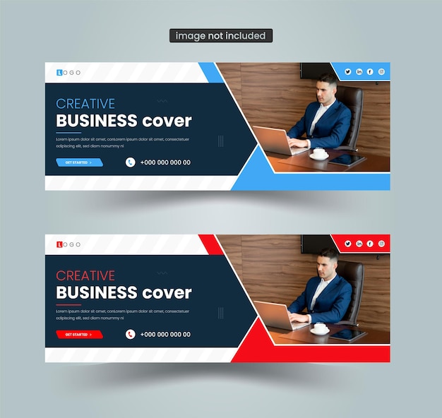 modello di progettazione di copertina Facebook o banner web per agenzie di marketing digitale e aziendali