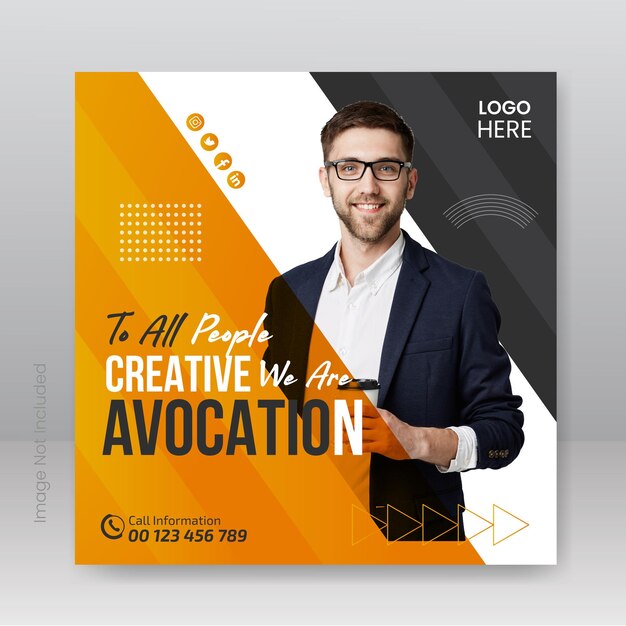 Modello di progettazione di copertine Facebook per aziende creative e moderne