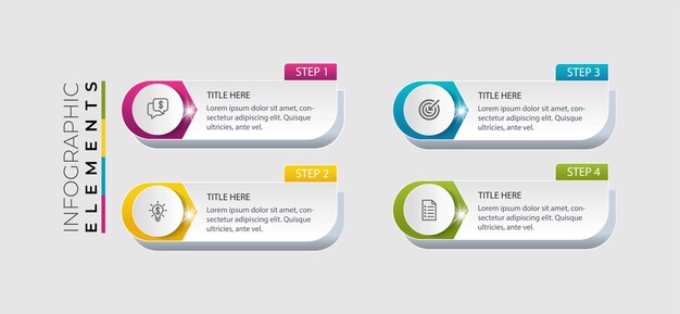 Modello di progettazione di infografiche in cinque fasi