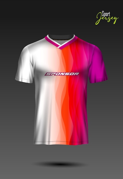 modello di progettazione di magliette sportive
