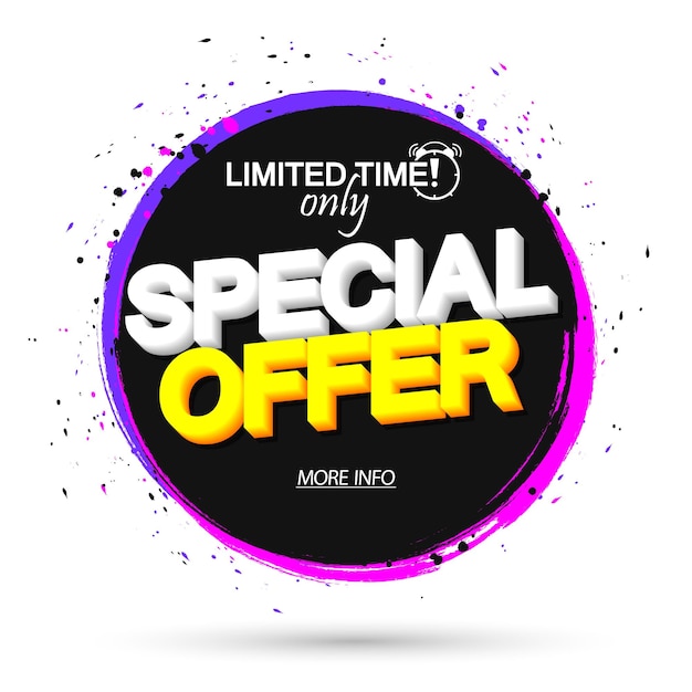 Modello di progettazione di poster di vendita speciale Banner di sconto per negozio o negozio online vettoriale