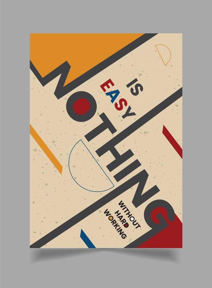 Vettore modello di progettazione di poster motivazionali