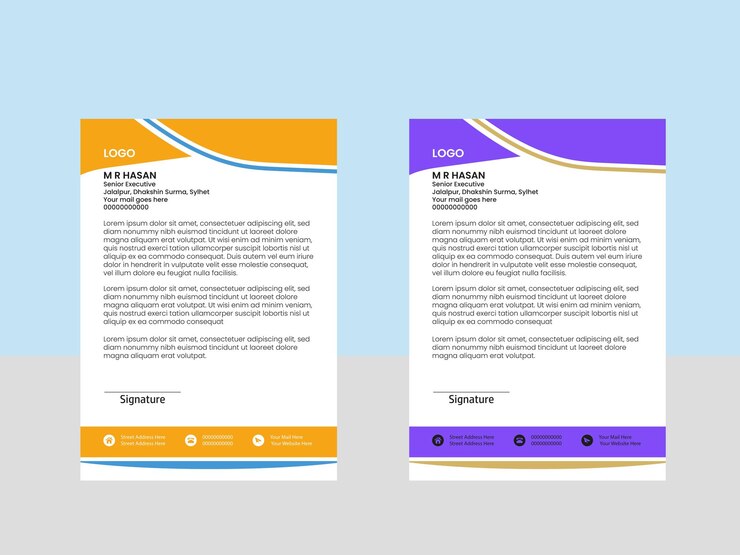 Vettore modello di progettazione di testate creative