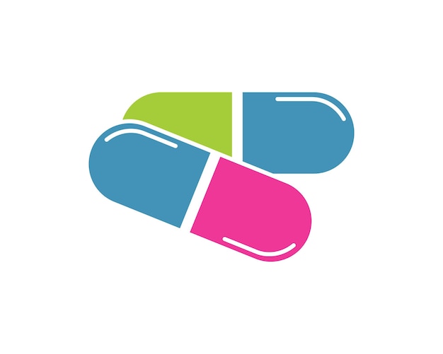 Modello di progettazione illustrazione vettoriale icona logo farmacia