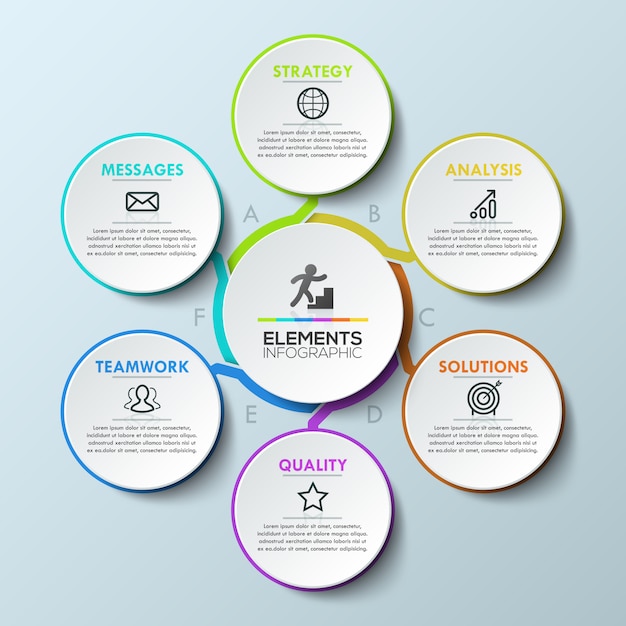 Modello di progettazione infografica