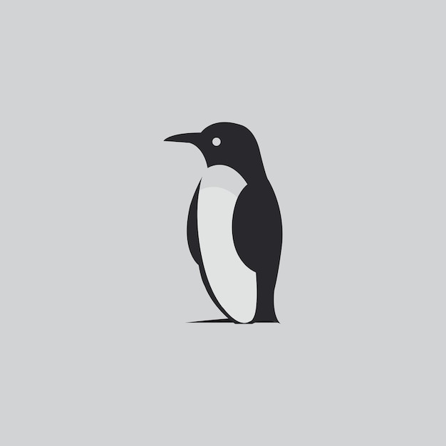 modello di progettazione logo pinguino