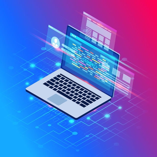 Modello di progettazione vettoriale del sito web