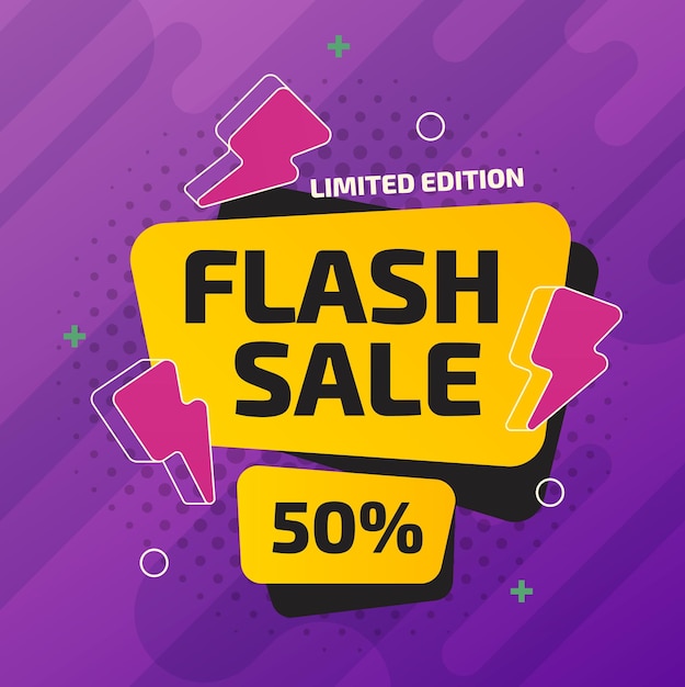 Modello di progettazione vettoriale per la promozione delle vendite Flash