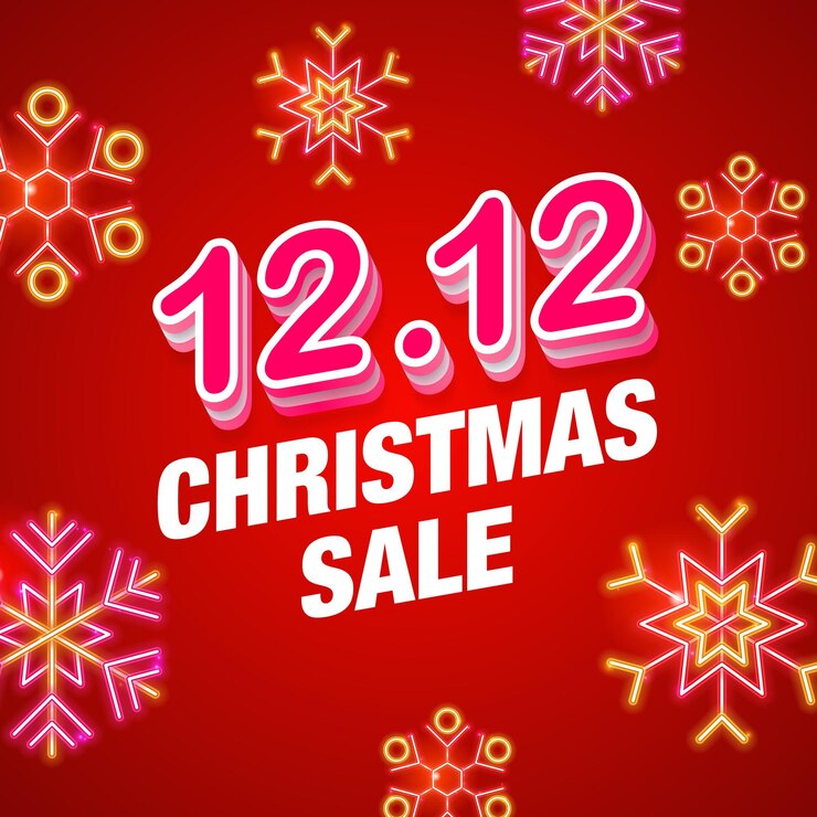Vettore modello di promozione del banner di vendita poster di vendita del giorno speciale 1212