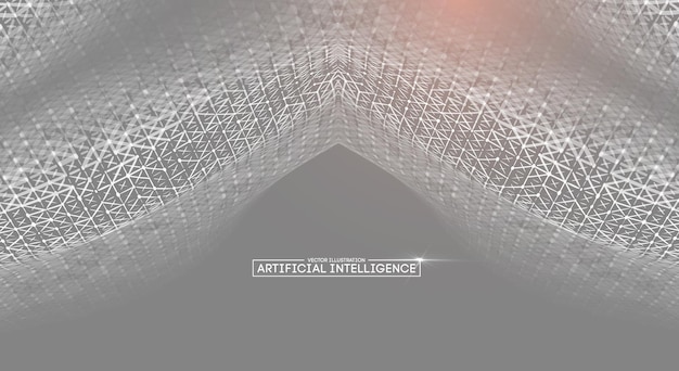 Modello di rete neurale di IA futuristica