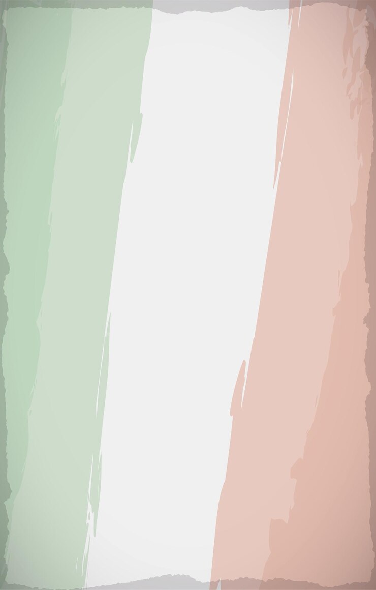 Vettore modello di rotolamento verticale con tratte di pennello in tricolore italiano