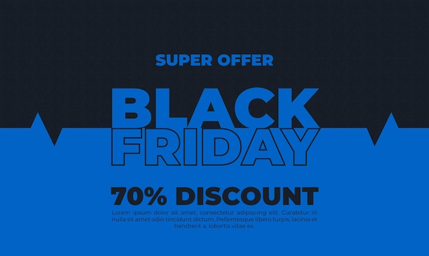 Modello di sconto Super offerta del Black Friday