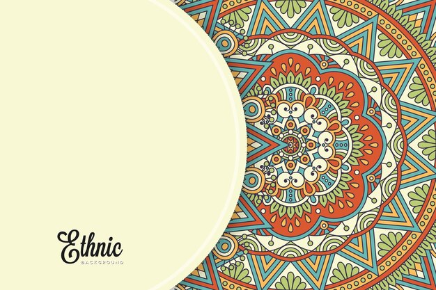 modello di sfondo colorato mandala