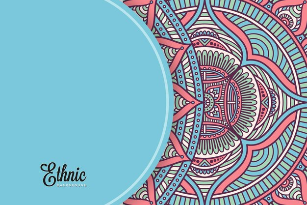 modello di sfondo colorato mandala