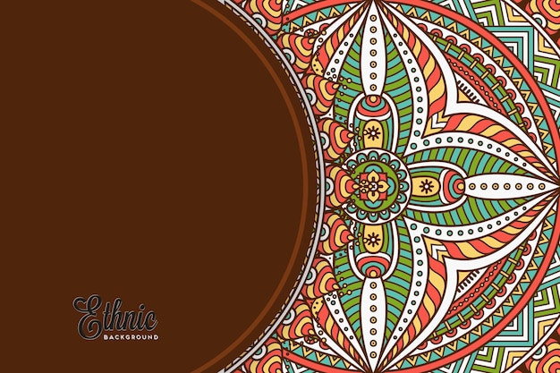 modello di sfondo colorato mandala
