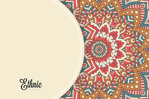 modello di sfondo colorato mandala