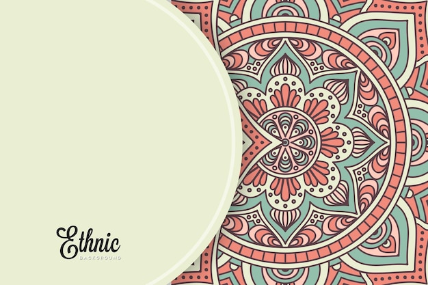 modello di sfondo colorato mandala