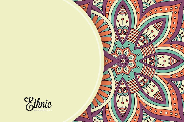 modello di sfondo colorato mandala